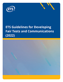 ETS Guidelines for Developing Fair Tests and Communications (2022) Image of ETS Guidelines for Fair Tests and Communications
