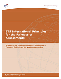 ETS International Principles for the Fairness of Assessments Image of ETS International Principles for Fairness of Assessments