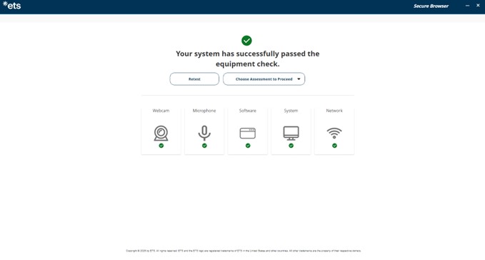 Passe na verificação de equipamentos