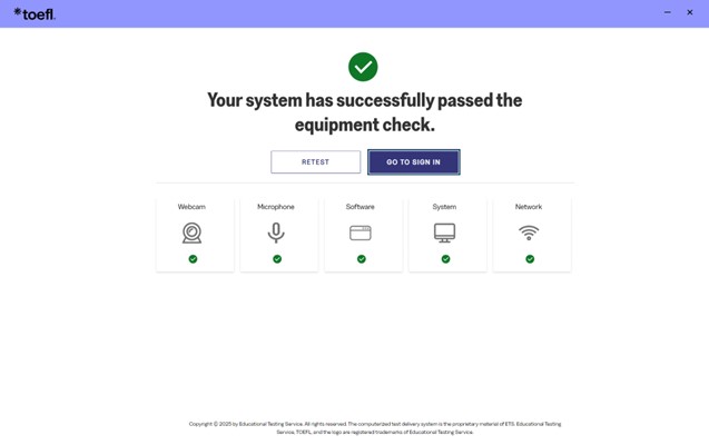 Passe na verificação de equipamentos