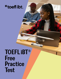 Cobertura de preparação para o teste prático gratuito do TOEFL - Uma jovem faz anotações em sala de aula