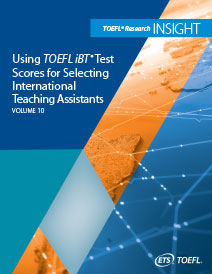 baixe Usando as Pontuações do Teste TOEFL iBT para Seleção de Assistentes de Ensino Internacionais