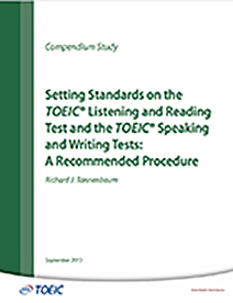Leia mais sobre o Estabelecimento de Padrões no Teste de Escuta e Leitura do TOEIC e nos Testes de Fala e Escrita do TOEIC: Um Procedimento Recomendado