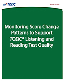 Leia mais sobre padrões de mudança de escores para monitorar a qualidade dos testes de escuta e leitura do TOEIC
