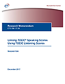 leia mais sobre como vincular as partituras de fala do TOEIC usando as pontuações de compreensão oral do TOEIC