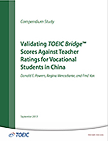 Leia mais sobre Validação das Pontuações da Ponte do TOEIC contra as Avaliações de Professores para Estudantes Vocacionais na China