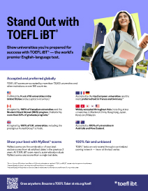 Folheto do estudante TOEFL iBT